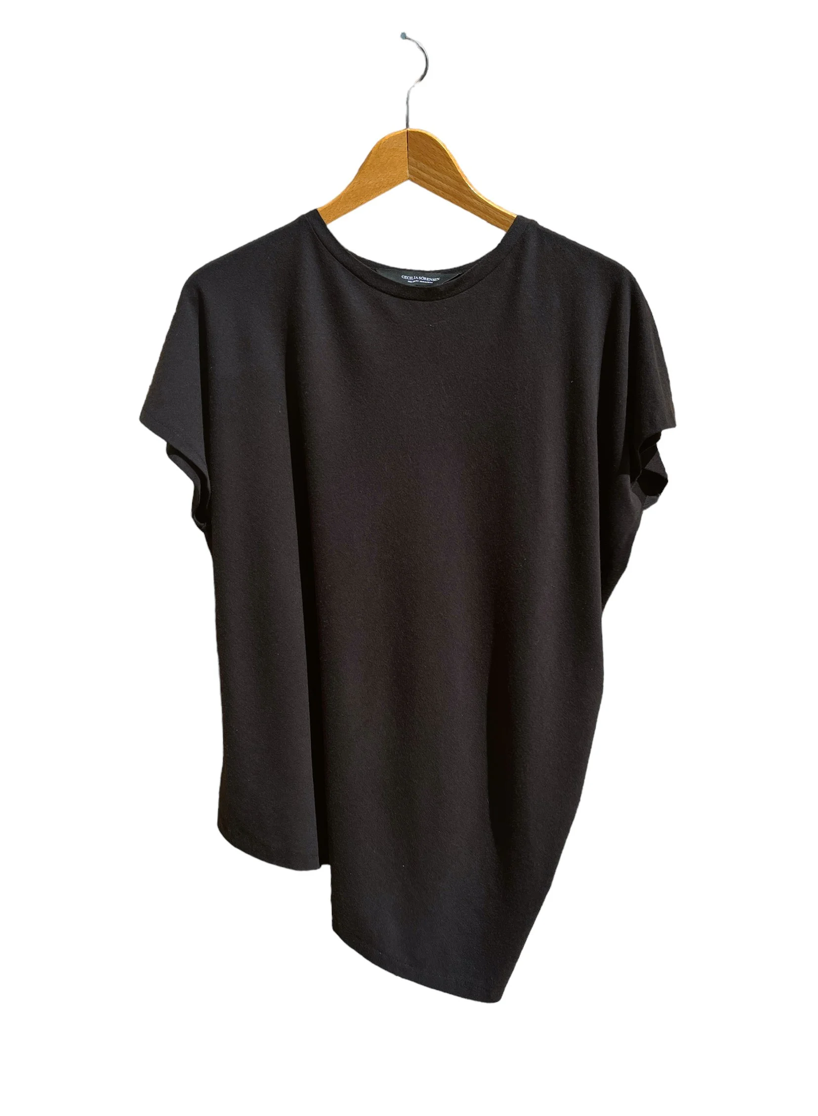CECILIA SORENSEN HIEDRA DRAPED T-SHIRT in soft bamboo jersey